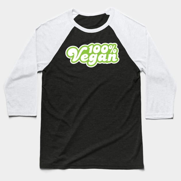 100 Percent Vegan T-Shirt Baseball T-Shirt by glutenfreegear